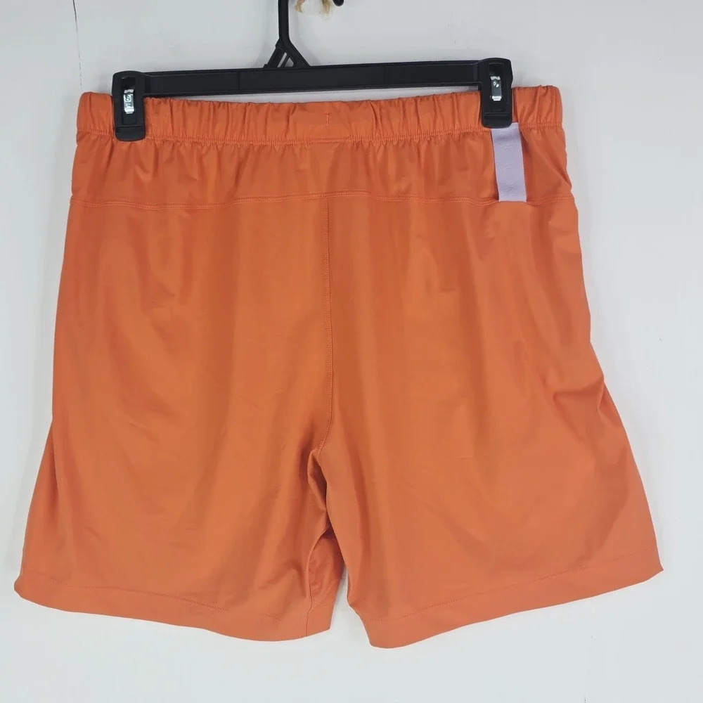 Fabletics The One Shorts Men's XL Orange Athletic Linerless Gym Shorts 7